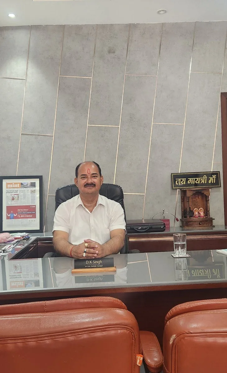 D K Singh at the Alliance Investment Associates office